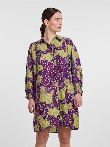 Robe-chemise 'EMILI' Y.A.S en violet : devant