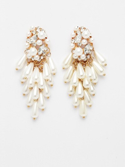 AVANT-GARDE PARIS Oorbellen 'Priscaka' in de kleur Wit, Productweergave