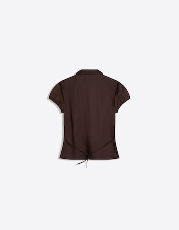 Bershka Blouse 'CAMISA  ESPALDA' in Brown