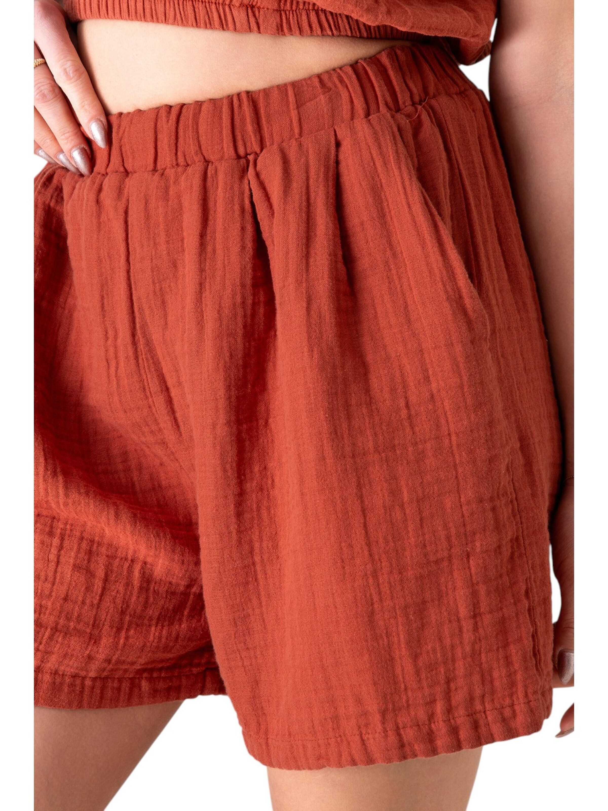 WENOR Wide Leg Hose 'NOOR'‌ in Rot