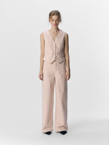 OBJECT Wide leg Jeans 'OBJMoji Mollie' in Roze