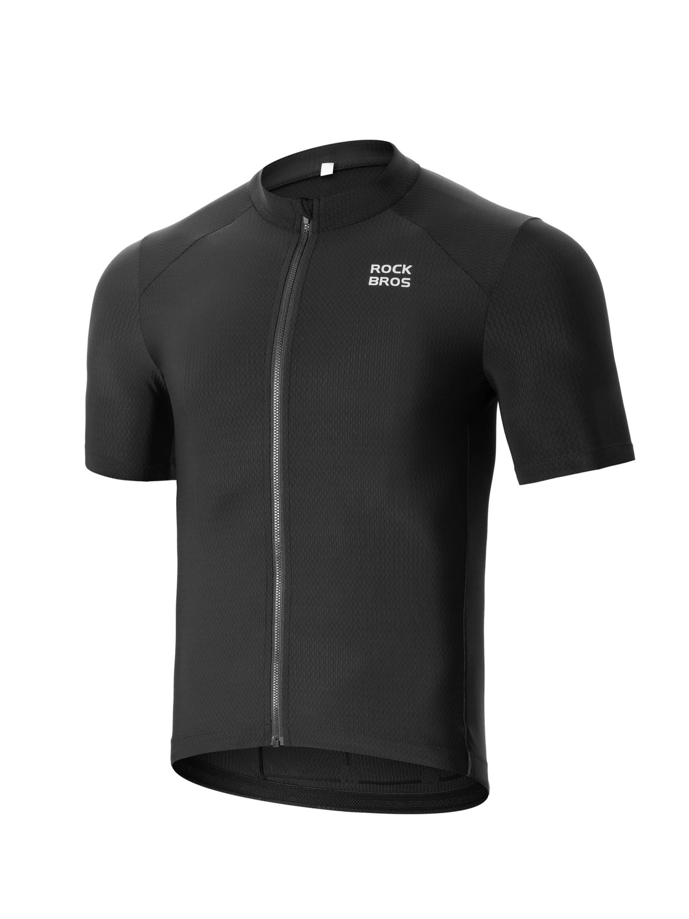 ROCKBROS Trikot 'Atmungsaktives Fahrradtrikot Kurzarm'‌‌ in XXXL in schwarz, Produktansicht