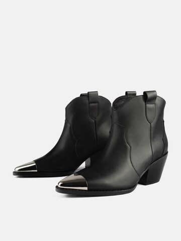 Cizme glezne 'MANHATTAN SKYLINE' de la L37 HANDMADE SHOES pe negru
