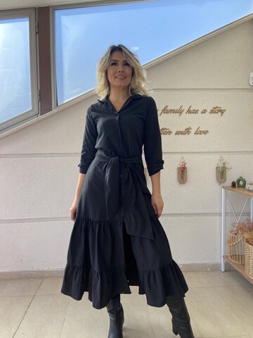 Robe JANE's en noir : devant