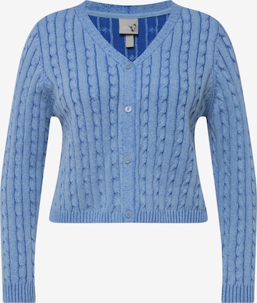 Ulla Popken Knit Cardigan in Blue: front