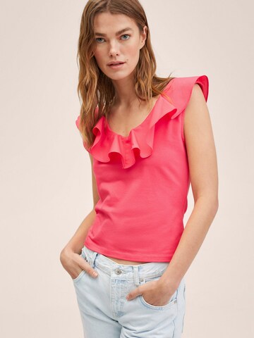 MANGO Top in Pink: predná strana