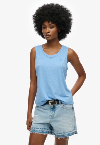 Haut Superdry en bleu : devant