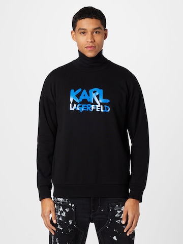 Karl Lagerfeld Bluzka sportowa w kolorze czarny: przód