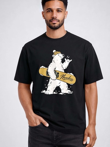 Neverless Shirt 'Eisbär' in Black