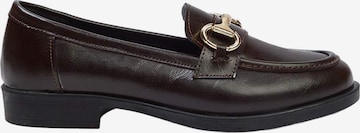 Trendyol - Mocasines en marrón: frente