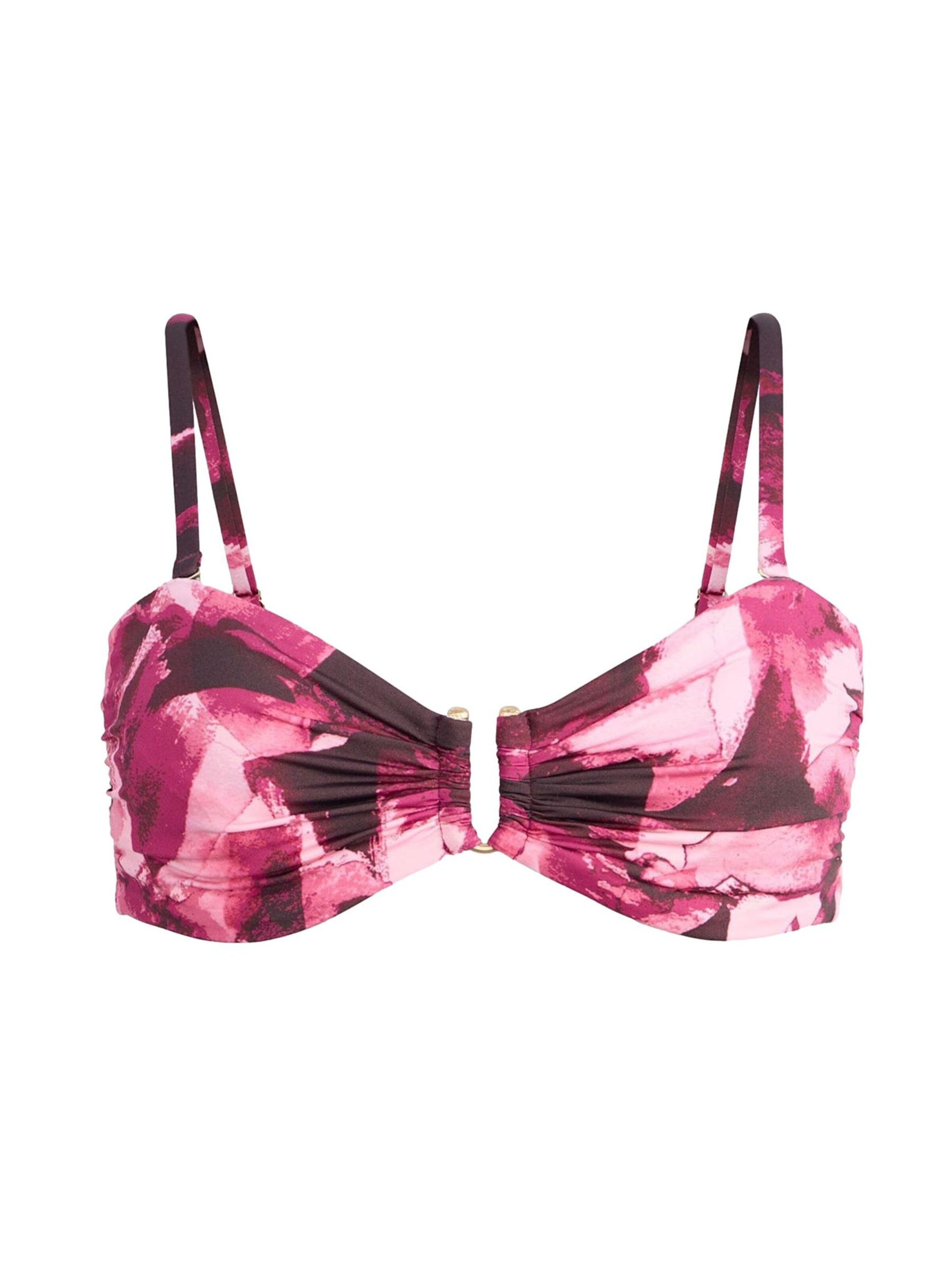 Mint Velvet Μπαντό Τοπ μπικίνι σε ροζ: μπροστά