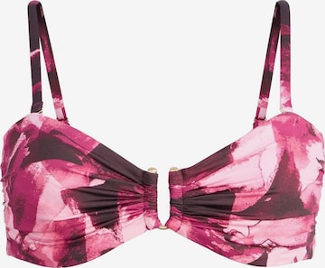 Mint Velvet Bandeau Bikinitoppi värissä vaaleanpunainen: etupuoli