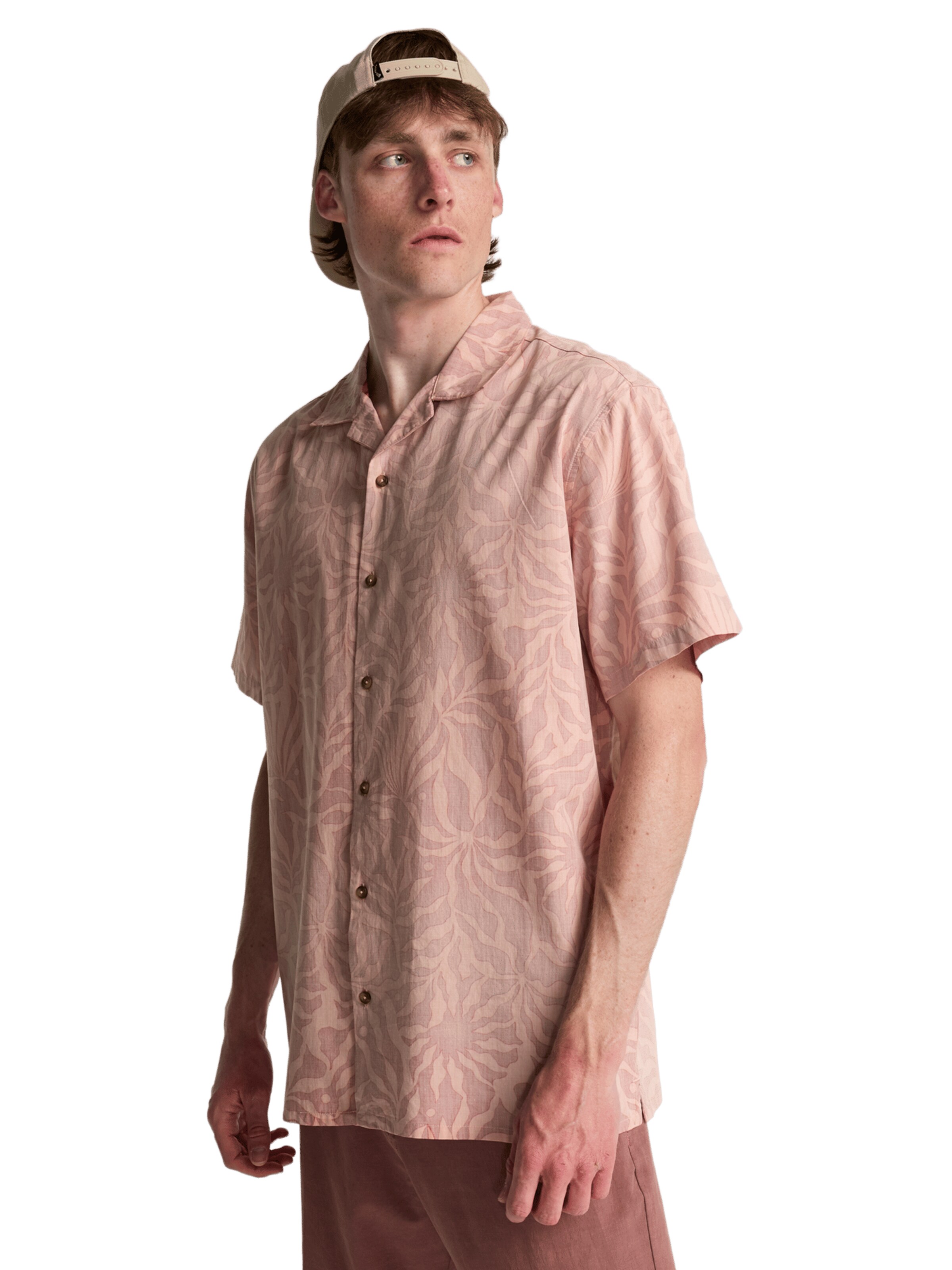 BILLABONG Comfort fit Button Up Shirt 'Vacay' in Pink