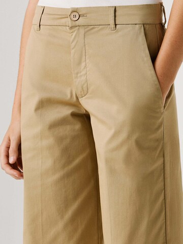 Pepe Jeans Regular Trousers with creases 'FELICITY' in Beige