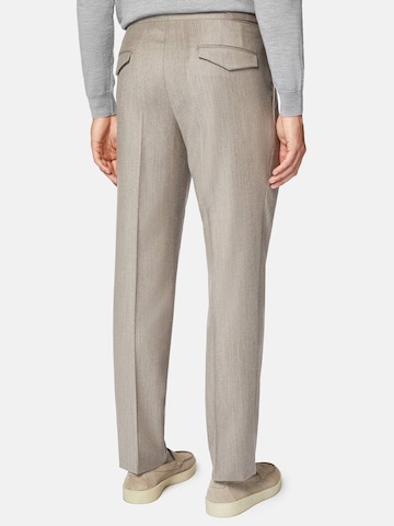Coupe slim Pantalon à plis Boggi Milano en beige