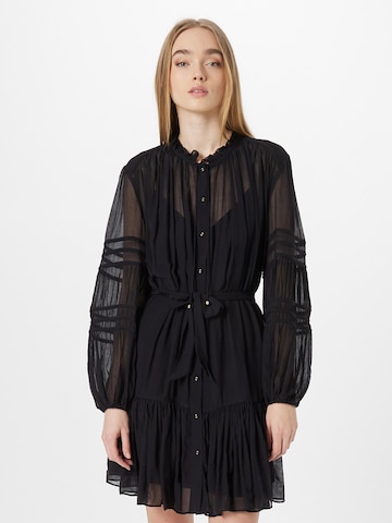 Banana Republic Shirt Dress in Black: front