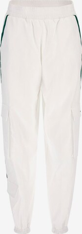 GUESS Tapered Cargo Pants in White: front
