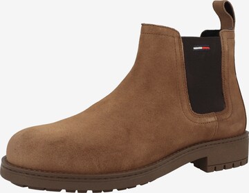 Tommy Jeans Chelsea Boots 'Classic' in Brown: front