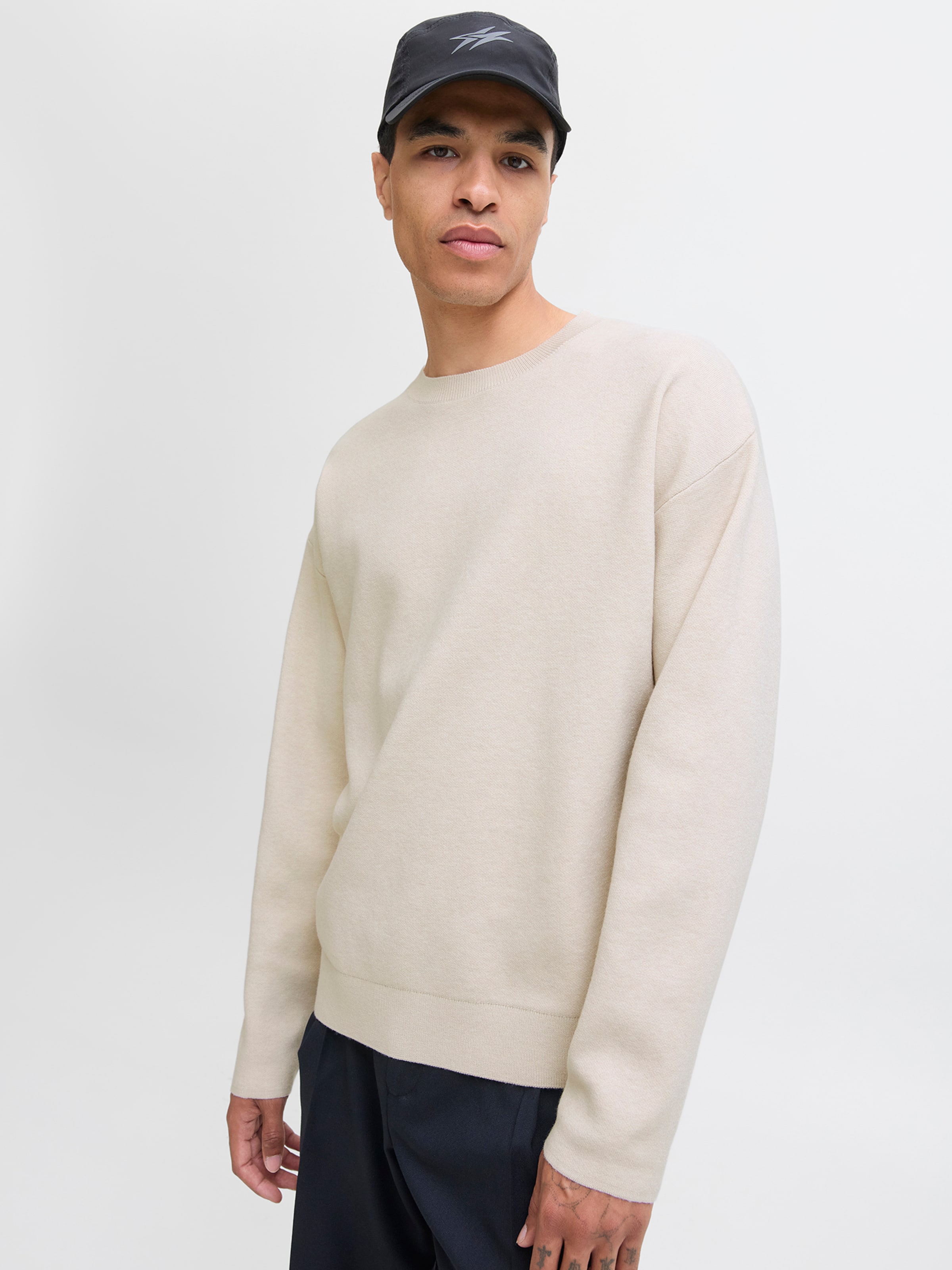 Jack & Jones Premium Pulover 'JPRBLAbradfort' pe Gri Deschis