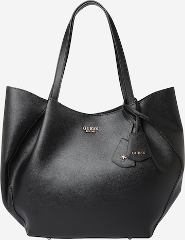 GUESS Nákupní taška 'AMORETTE 2 IN 1 TOTE' – černá: přední strana