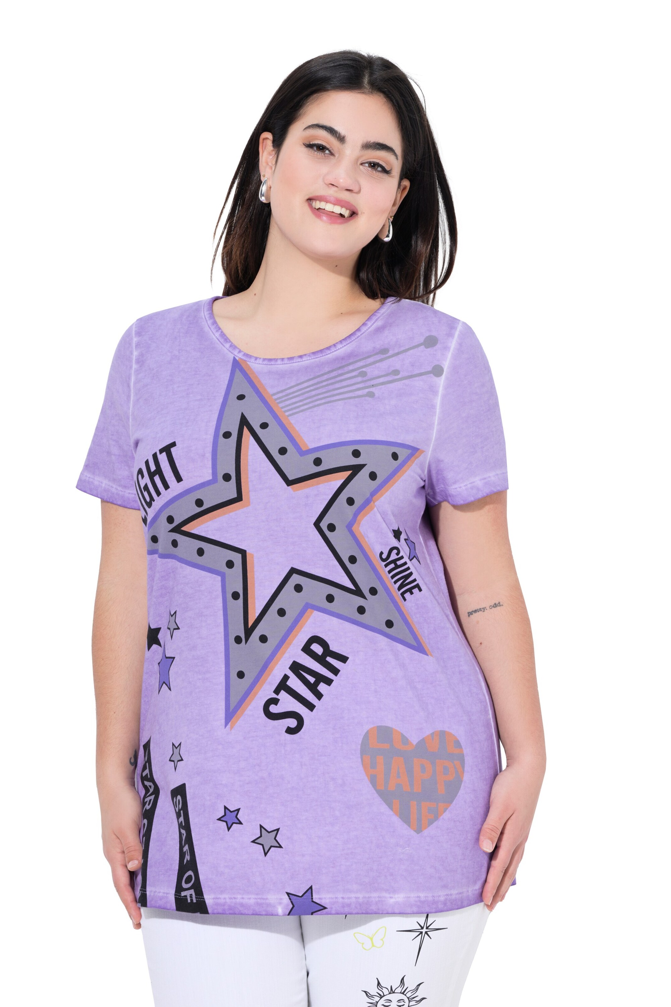 T-shirt Angel of Style en violet : devant