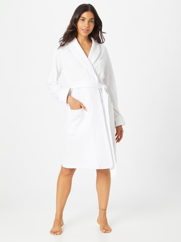 Peignoir long Lauren Ralph Lauren en blanc : devant