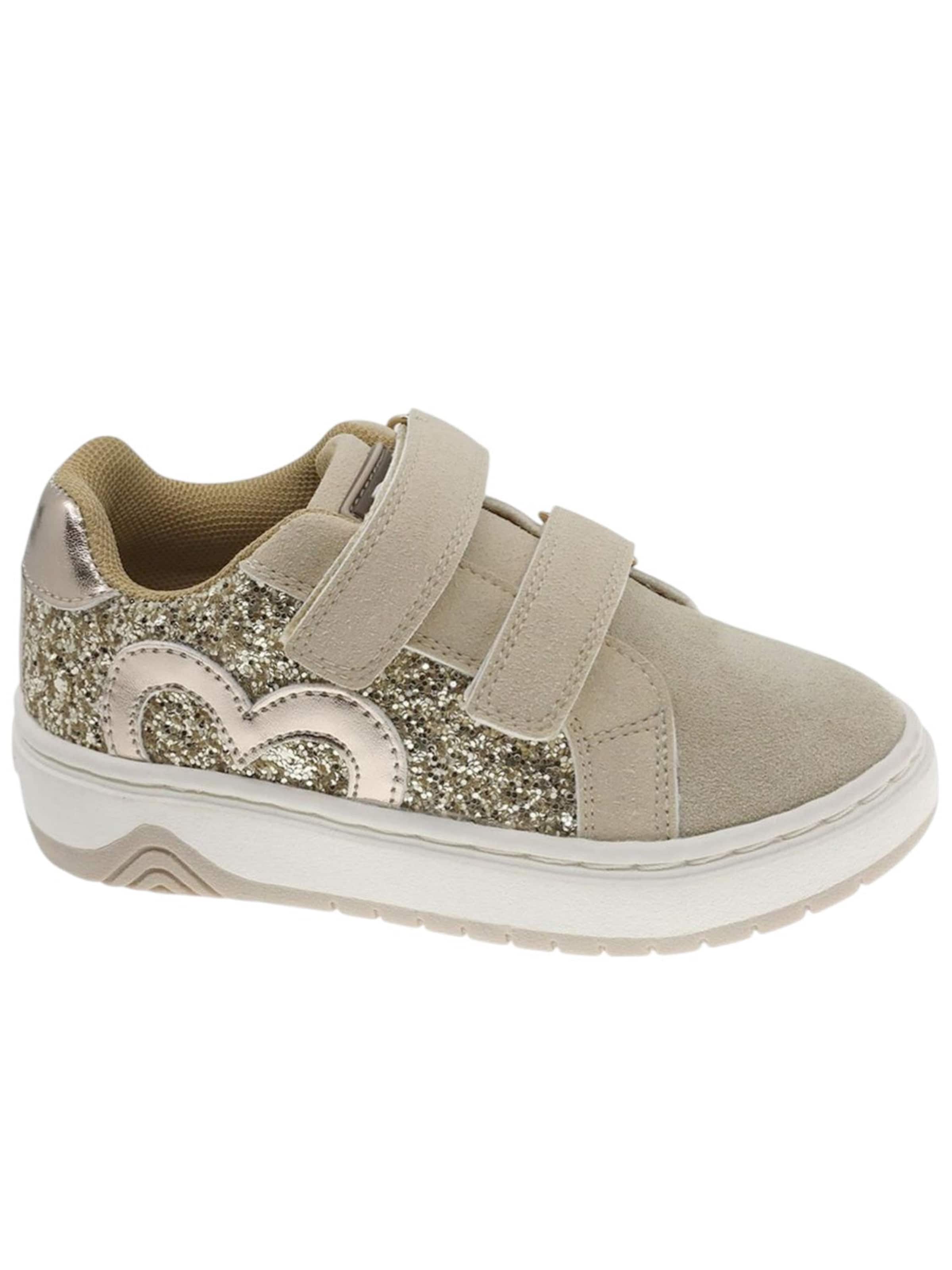 Sneaker 'Casual Shoe' di Beppi in oro: frontale