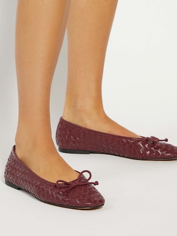 Ballerines Dune LONDON en rouge