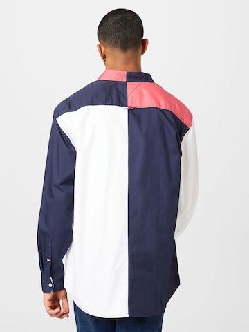 Tommy Jeans Regular fit Overhemd in Blauw