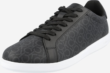 Calvin Klein - Zapatillas deportivas bajas en negro: frente