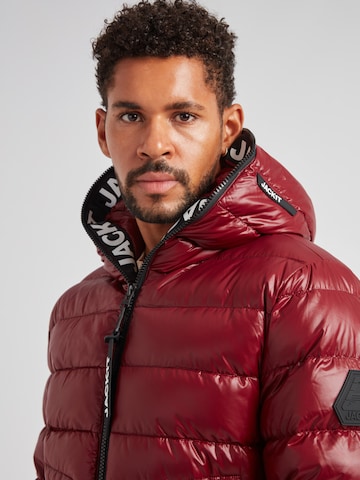 JACK1T Jacke ' R4D Tramline Puffer Racer Matt ' in Rot
