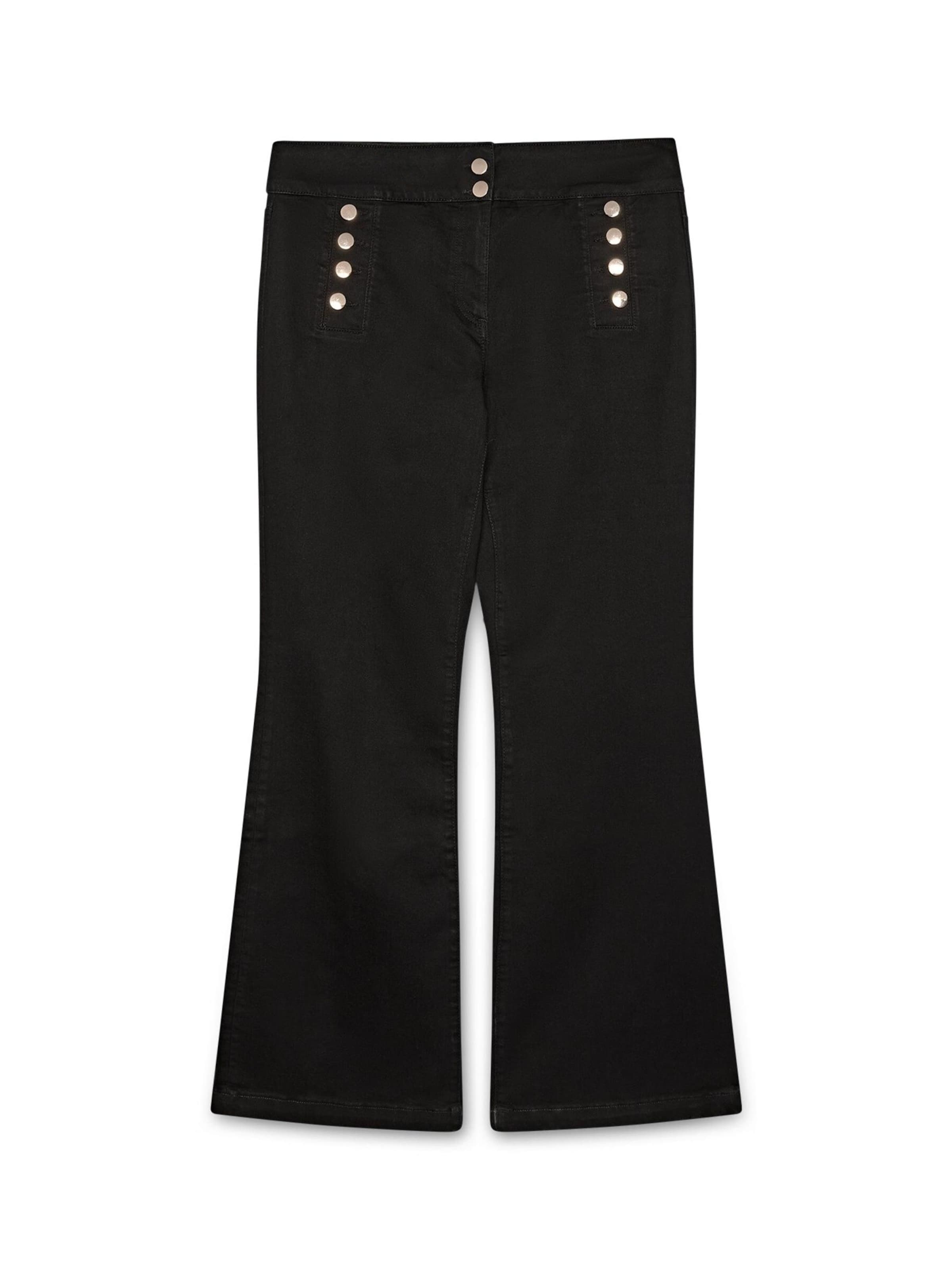 Flared Jeans di Fiorella Rubino in nero: frontale