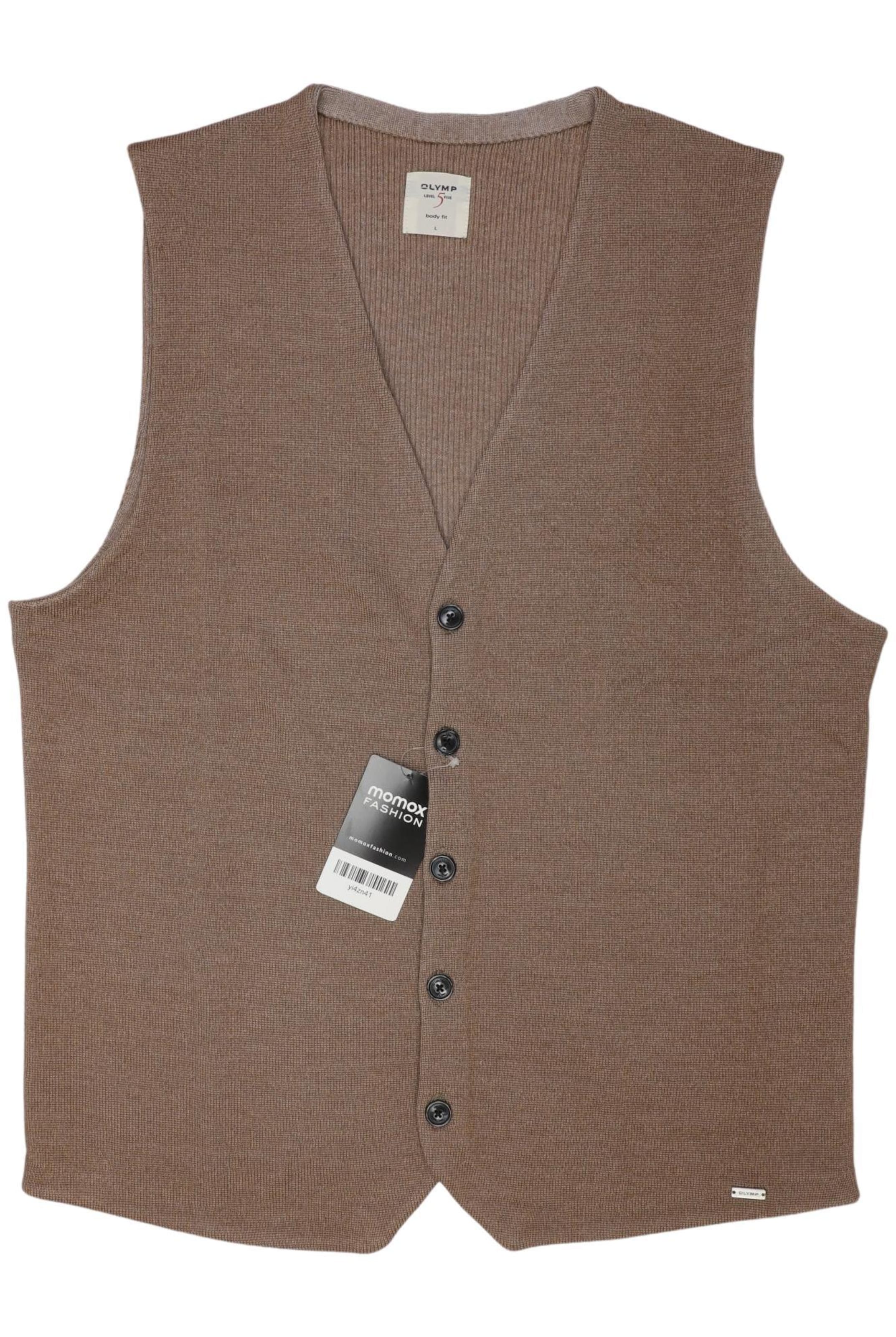 OLYMP Vest in L in Brown: front