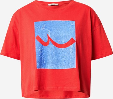 LTB T-Shirt 'Locate' in Rot: predná strana