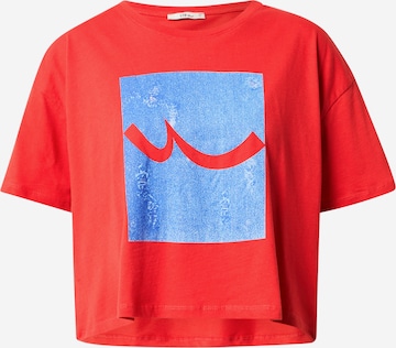 LTB T-Shirt 'Locate' in Rot: predná strana
