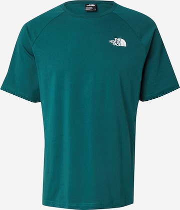 Maglietta di THE NORTH FACE in verde: frontale