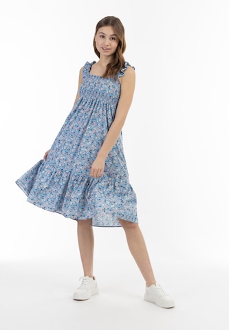 MYMO Summer Dress in Blue: front