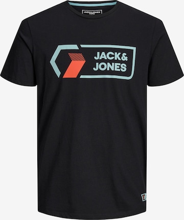 JACK & JONES Majica 'Logan' | črna barva: sprednja stran