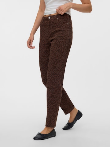 VERO MODA - Tapered Vaquero 'VMTessa' en marrón: frente