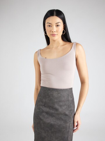 TOPSHOP Top - bézs: elől