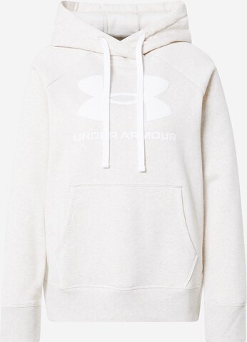 UNDER ARMOUR Athletic Sweatshirt 'Rival' in Beige: front