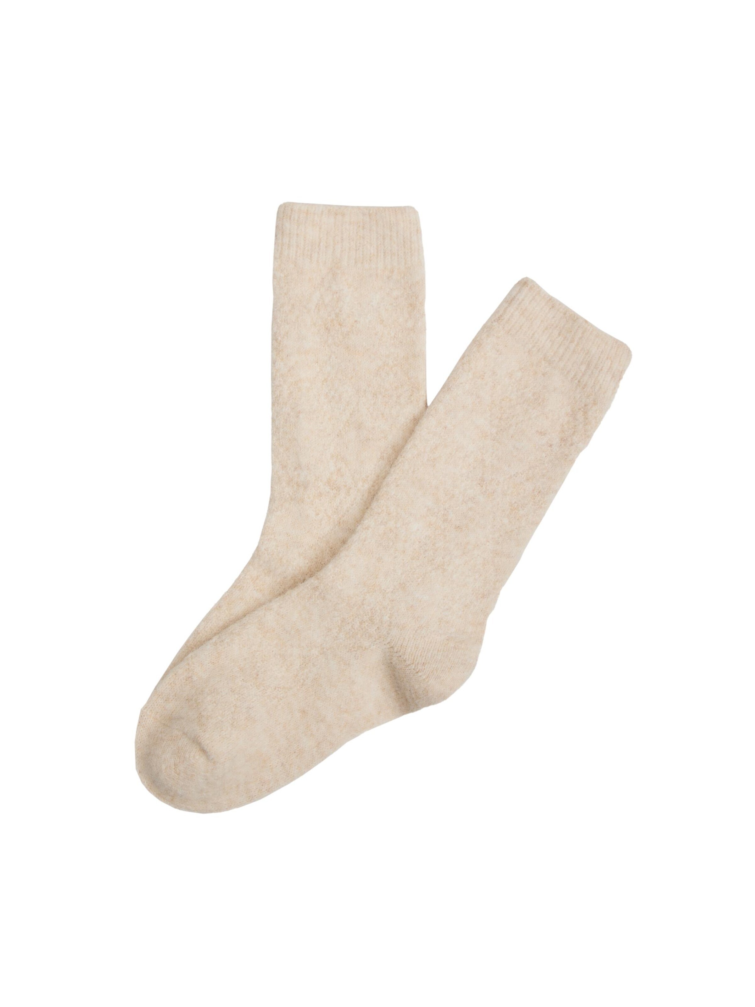 ESOTIQ Socks 'Miękkie' in Beige: front