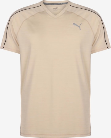 T-Shirt fonctionnel PUMA en beige : devant