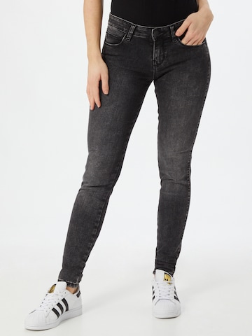 Yellow Blue Denim Skinny Jeans 'Yuliya' in Grijs: voorkant