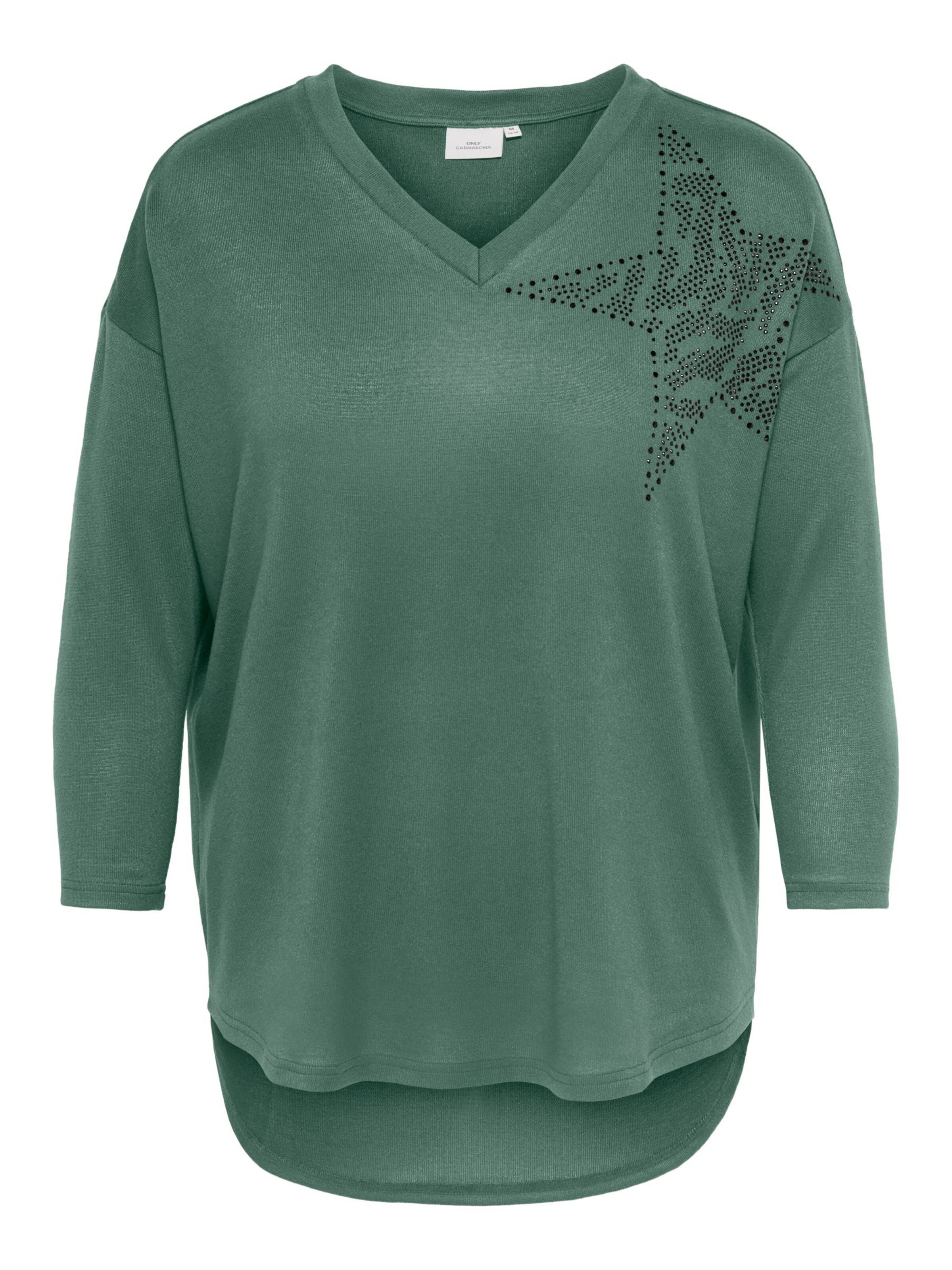 ONLY Carmakoma Top in Green: front