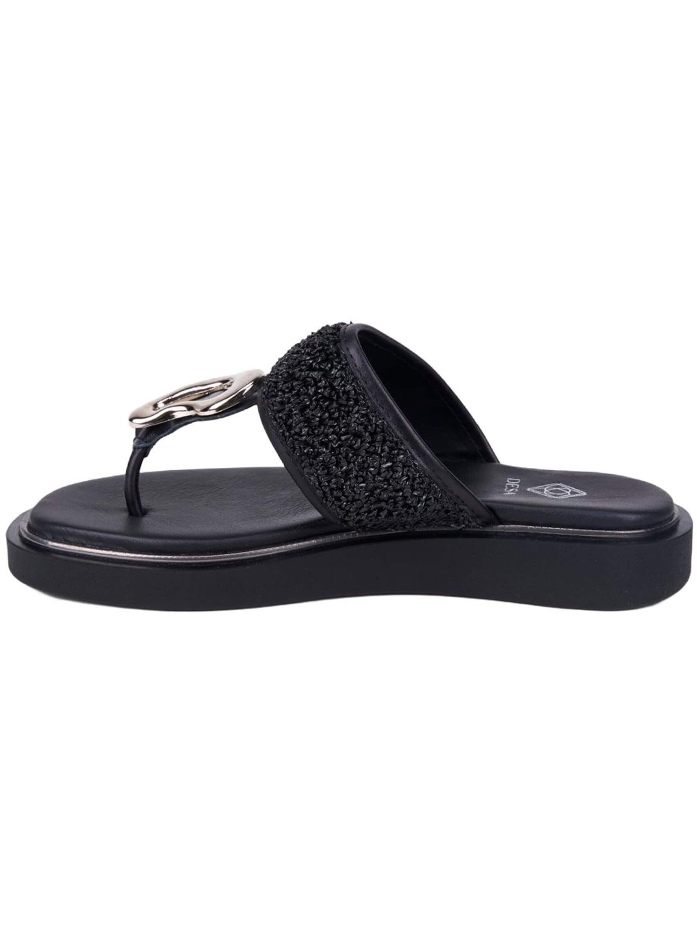 Desa T-Bar Sandals 'Zehenstegsandalen' in Black