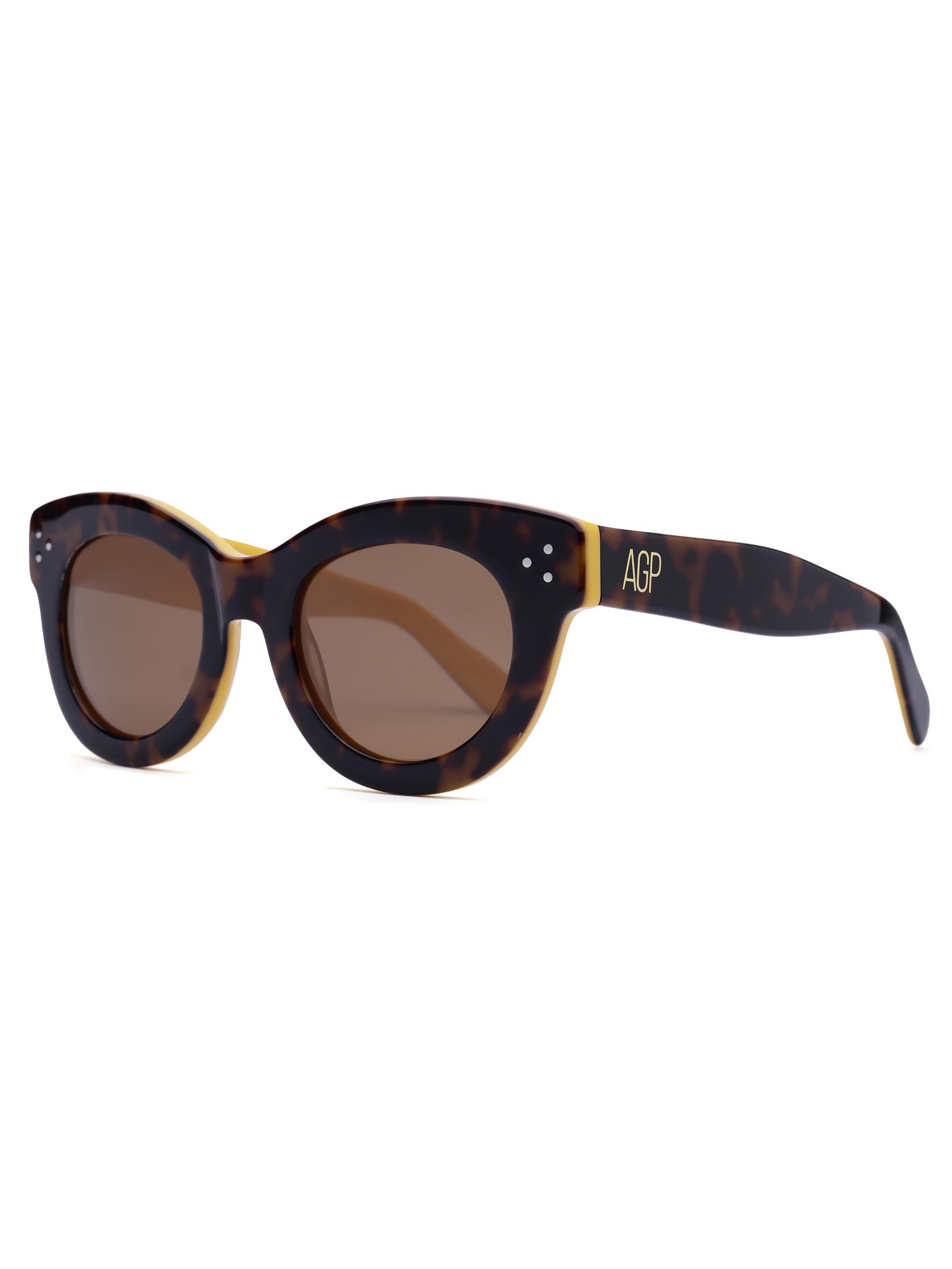 AVANT-GARDE PARIS Lunettes de soleil 'Round Lysandra' en noir, Vue avec produit