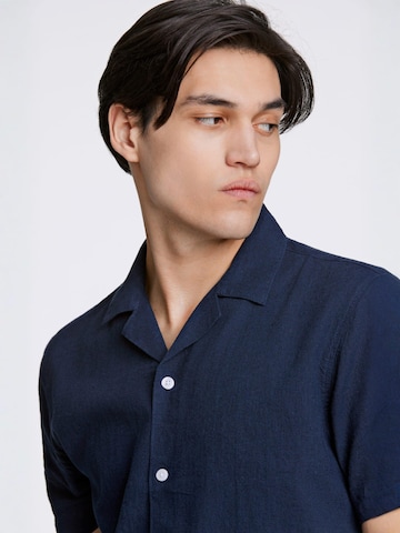 Lindbergh Regular fit Button Up Shirt in Blue