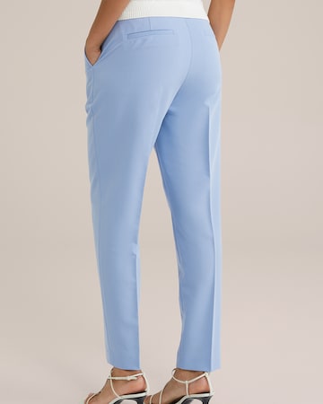 WE Fashion Regular Trousers with creases in Purple