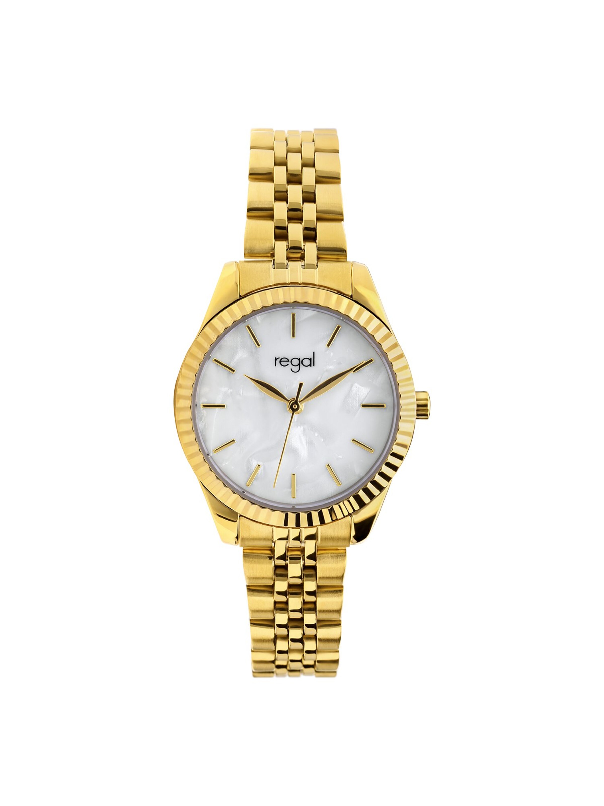 Montre à affichage analogique 'Klassisch' Lucardi en or : devant